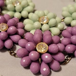 Flower necklace purple